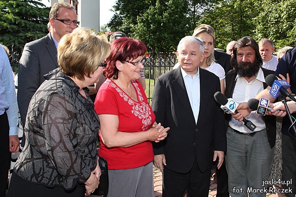 Jarosław Kaczyński z wizytą w Jaśle