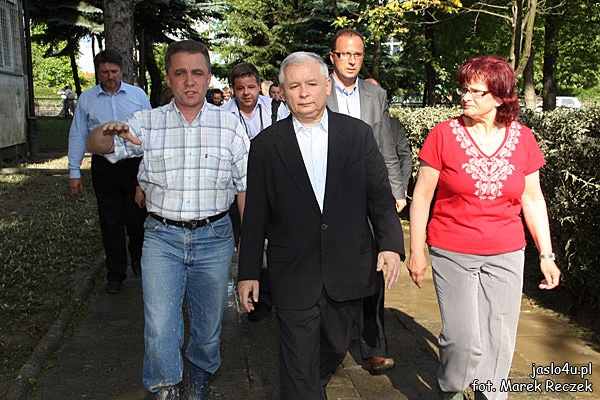 Jarosław Kaczyński z wizytą w Jaśle