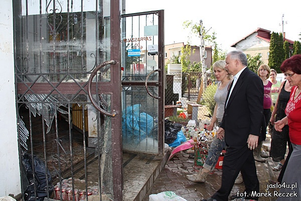 Jarosław Kaczyński z wizytą w Jaśle
