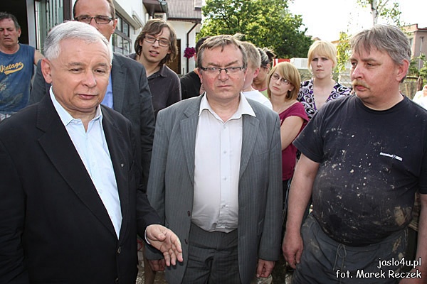 Jarosław Kaczyński z wizytą w Jaśle