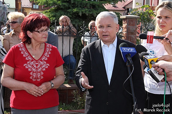 Jarosław Kaczyński z wizytą w Jaśle