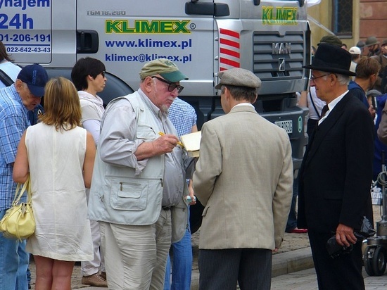 Jasielscy ułani na planie filmu