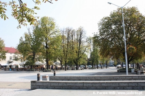 Jasielski Rynek bez drzew...