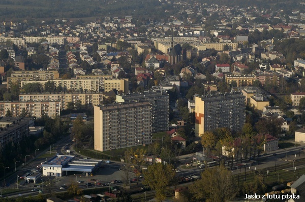 Jasło z lotu ptaka