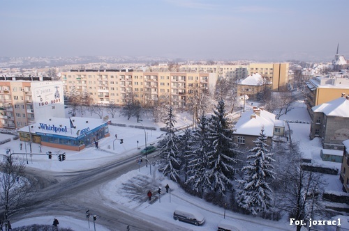 Natarcie zimy w powiece jasielskim