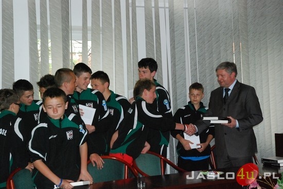 Powrót drużyn Czarnych Jasło z  turnieju we Włoszech