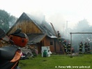 Pożar domu w Łysej Górze - 25.06.2009