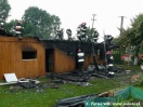 Pożar domu w Łysej Górze - 25.06.2009