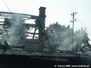 Pożar domu w Łysej Górze - 25.06.2009