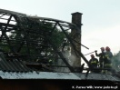 Pożar domu w Łysej Górze - 25.06.2009