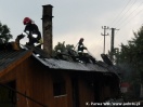 Pożar domu w Łysej Górze - 25.06.2009