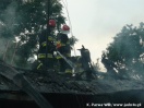 Pożar domu w Łysej Górze - 25.06.2009