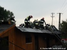 Pożar domu w Łysej Górze - 25.06.2009