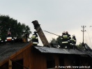 Pożar domu w Łysej Górze - 25.06.2009