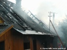 Pożar domu w Łysej Górze - 25.06.2009
