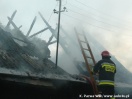 Pożar domu w Łysej Górze - 25.06.2009