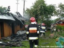 Pożar domu w Łysej Górze - 25.06.2009
