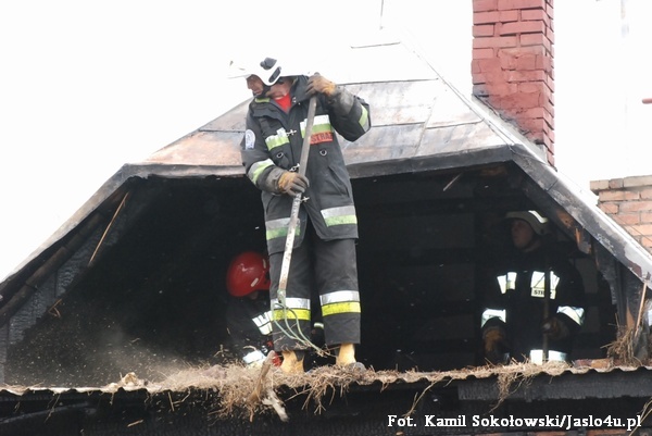 Pożar w Siedliskach 17.03.2010