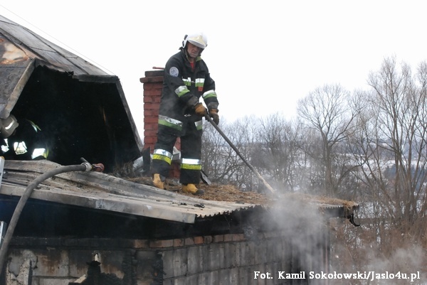 Pożar w Siedliskach 17.03.2010