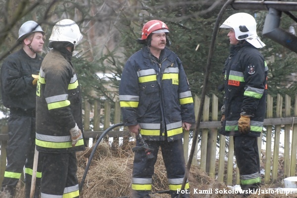Pożar w Siedliskach 17.03.2010