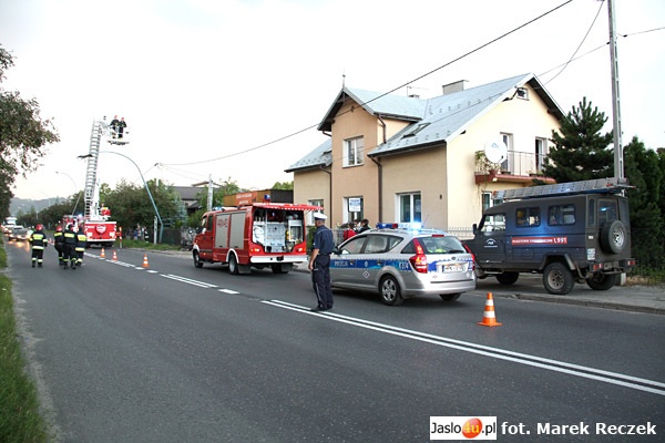 Ściął latarnię i dachował - 13.07.2009