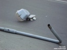 Ściął latarnię i potrącił kobietę