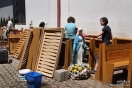 Sprzątanie kościoła MB Częstochowskiej
