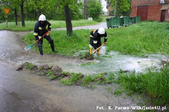 Sytuacja powodziowa w gminie Jasło