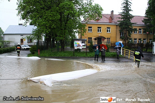 Ulica Sobniowska pod wodą
