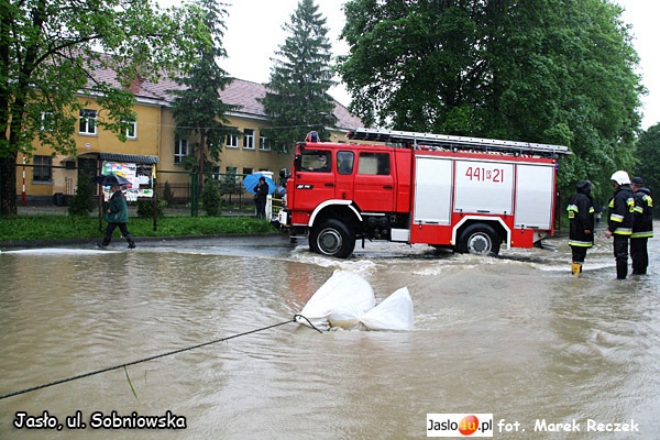 Ulica Sobniowska pod wodą