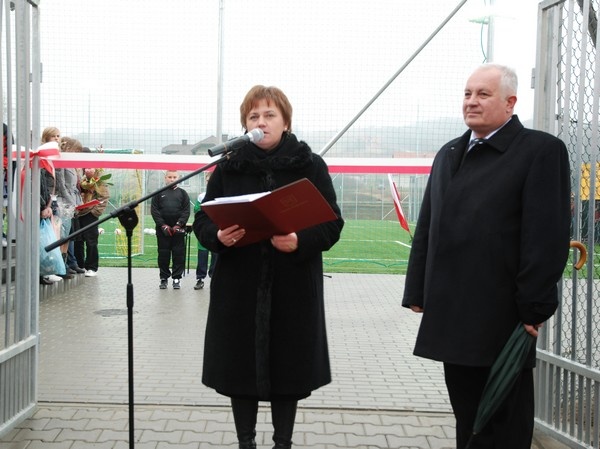 Uroczystość otwarcia Orlika w Kołaczycach