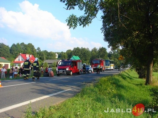 Wypadek autobusu w Kluczowej