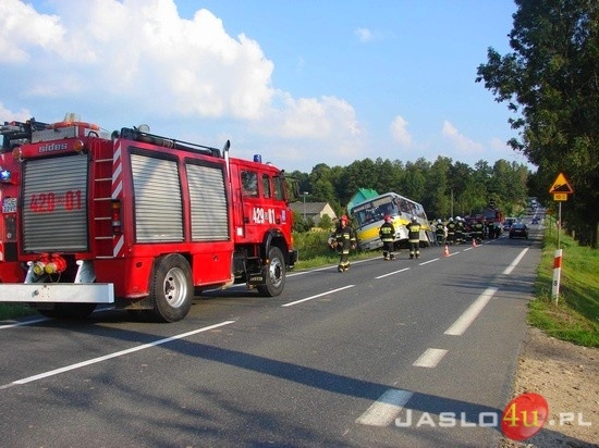 Wypadek autobusu w Kluczowej