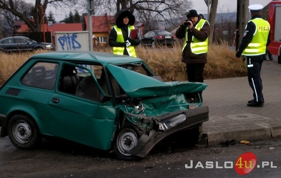 Wypadek przy ul. Mickiewicza fot. Ilona Czarnecka