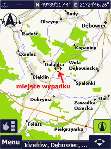 Wypadek w Józefowie - Fot. Marek Reczek