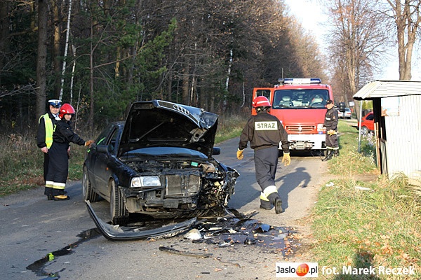 Wypadek w Józefowie - Fot. Marek Reczek