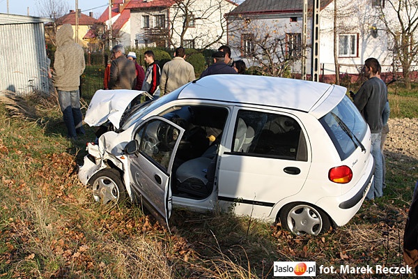 Wypadek w Józefowie - Fot. Marek Reczek