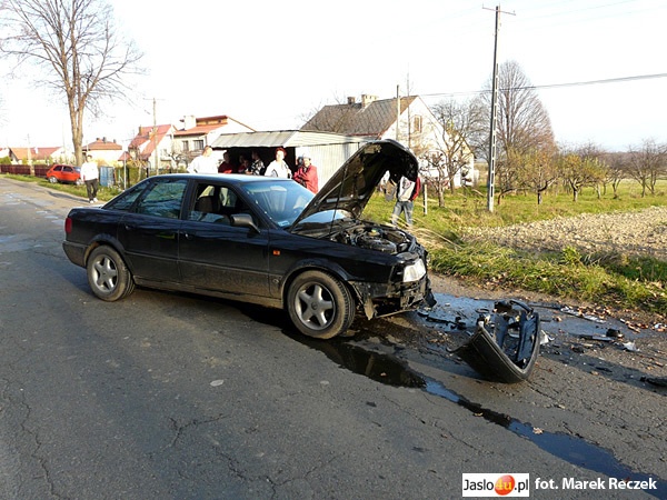 Wypadek w Józefowie - Fot. Marek Reczek