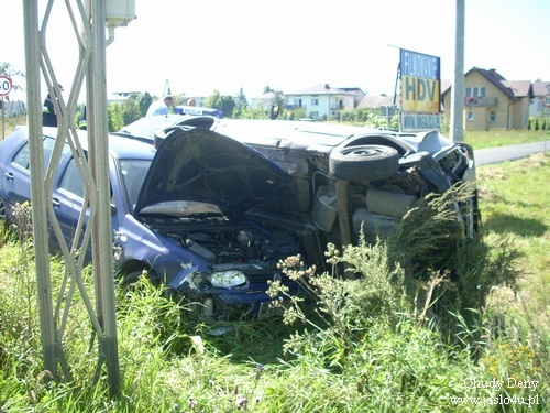 Wypadek w Krajowicach - 21.08.2009