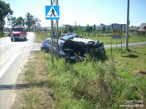 Wypadek w Krajowicach - 21.08.2009