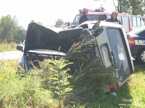 Wypadek w Krajowicach - 21.08.2009