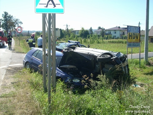 Wypadek w Krajowicach - 21.08.2009