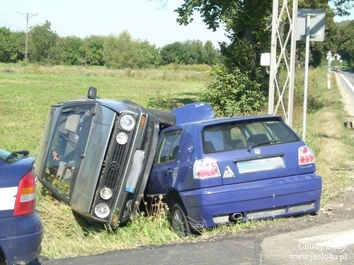 Wypadek w Krajowicach - 21.08.2009