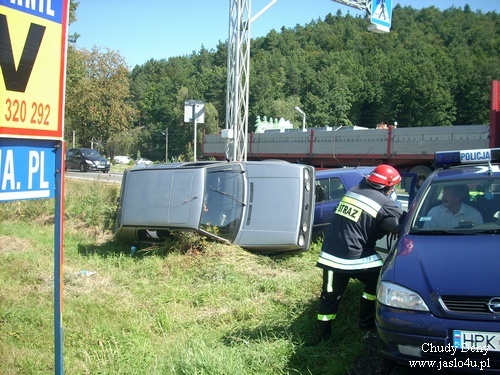 Wypadek w Krajowicach - 21.08.2009