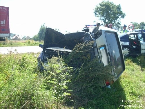 Wypadek w Krajowicach - 21.08.2009