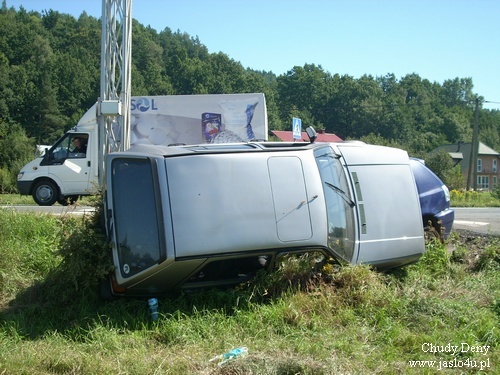 Wypadek w Krajowicach - 21.08.2009