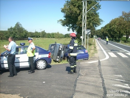 Wypadek w Krajowicach - 21.08.2009