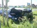 Wypadek w Krajowicach - 21.08.2009
