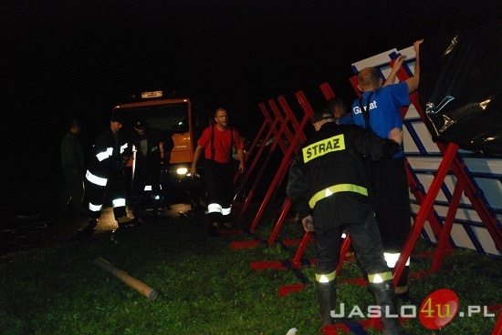 Zabezpieczanie terenu na osiedlu Niegłowice fot. Ilona Czarnecka