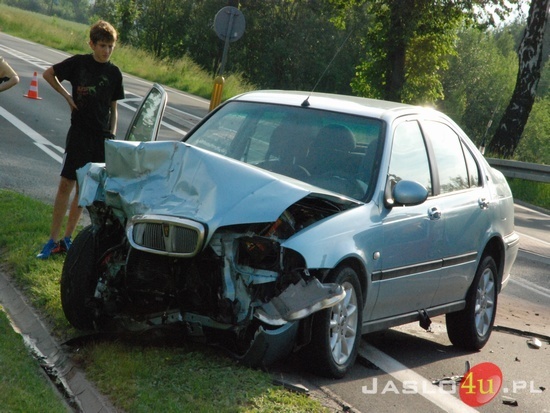Zderzenie  się pojazdów na drodze krajowej 73